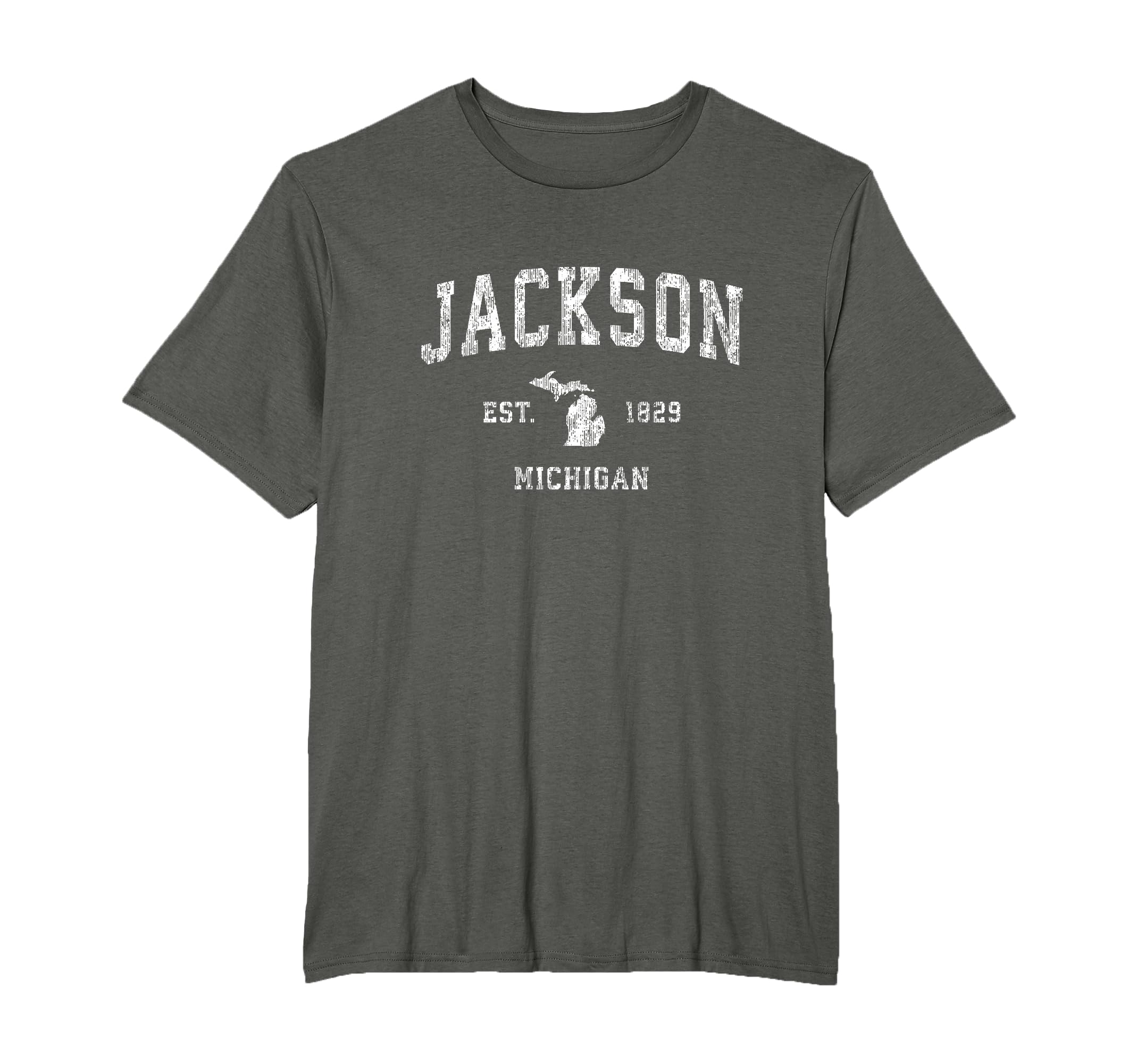Jackson Michigan Mi Athletic Sports T-Shirt - Unique Graphic Men Women - T-Shirt, Sweatshirt, Hoodie