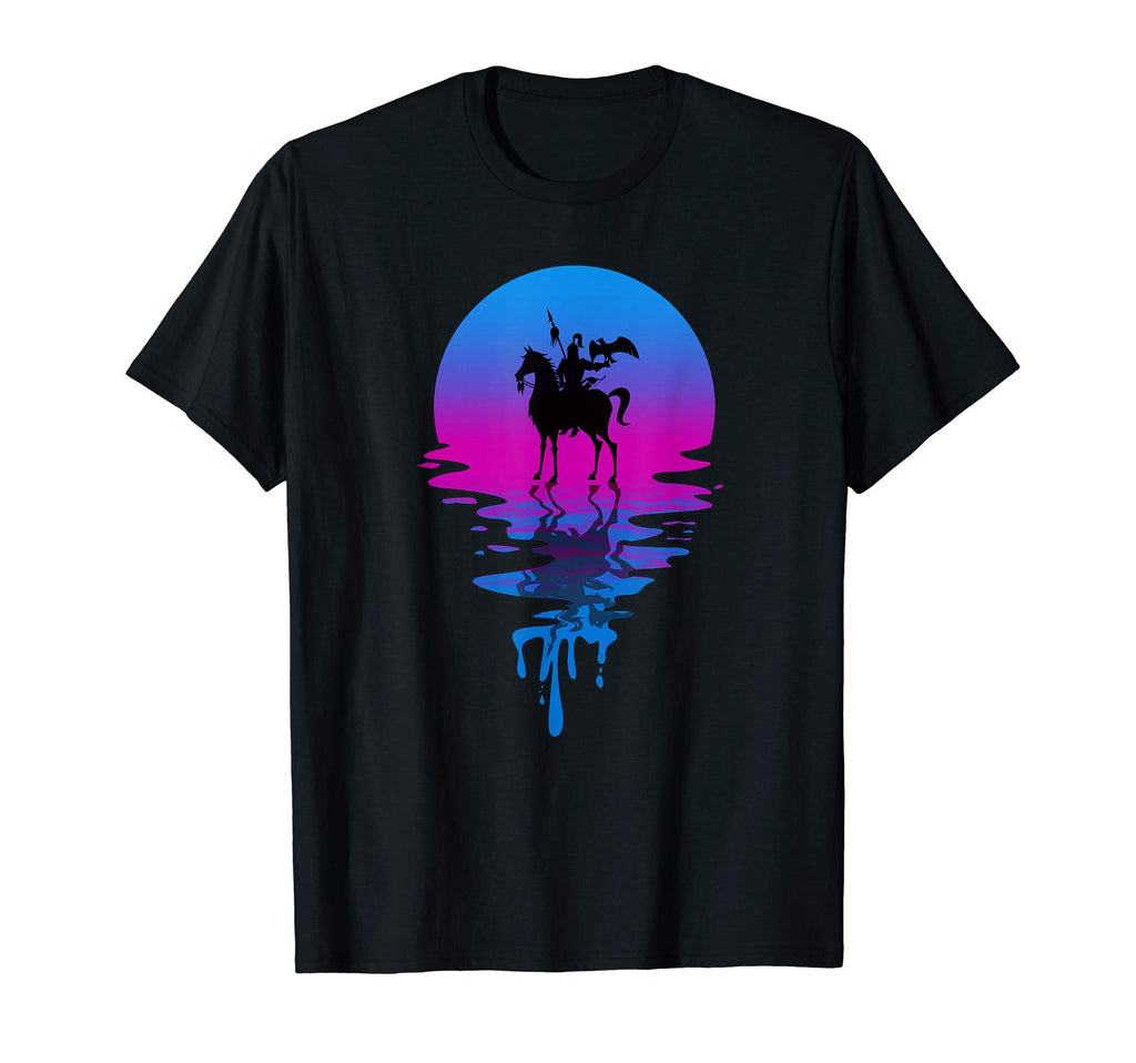 Sunset Genghis Khan T-Shirt - Aesthetic Graphic for Adults - T-Shirt, Sweatshirt, Hoodie