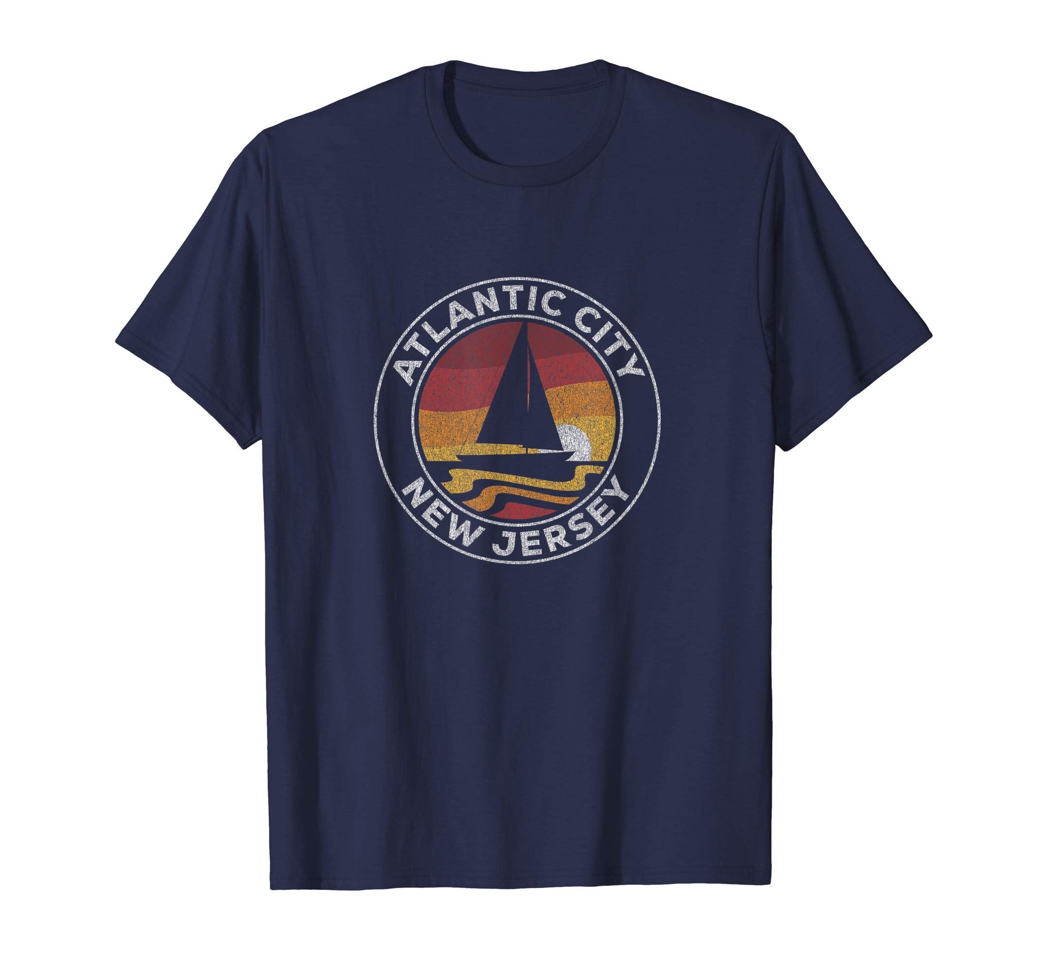Atlantic City New Jersey Sailboat T-Shirt - Casual Everyday Wear Unisex - T-Shirt, Sweatshirt, Hoodie
