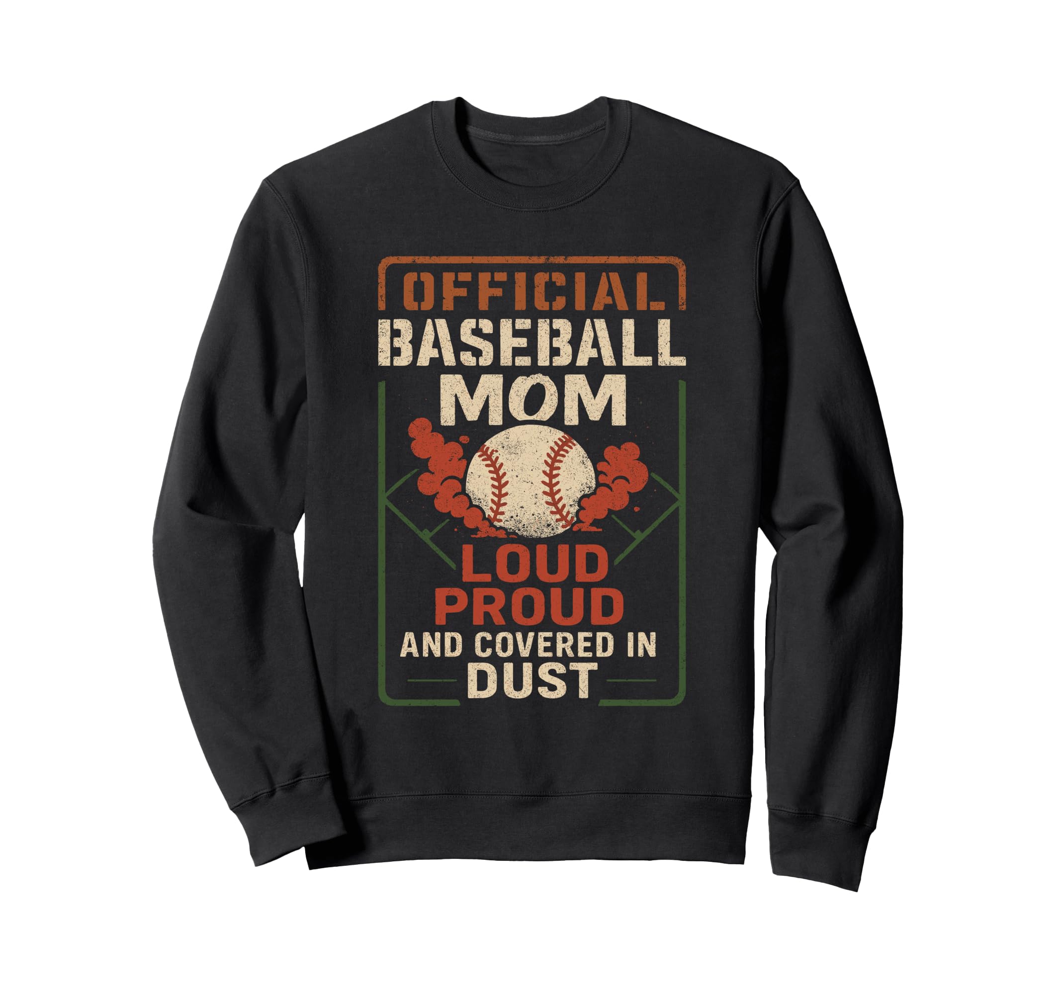Baseball Mom Dugout Life Game Day Sweatshirt - Streetwear Style for Adults - T-Shirt, Sweatshirt, Hoodie