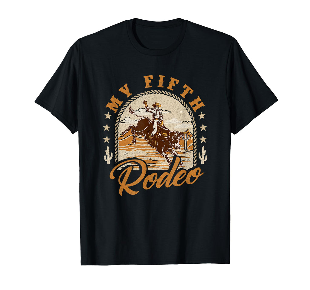 My Fifth Rodeo Western 5Th Birthday T-Shirt - Unique Graphic for Adults - T-Shirt, Sweatshirt, Hoodie