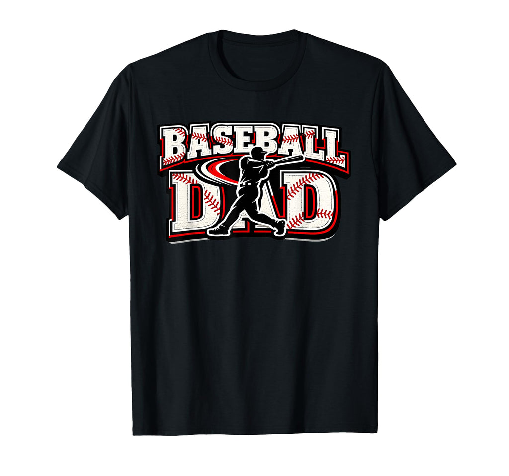 Baseball Dad Game Day Varsity T-Shirt - Fun Novelty Design for Adults - T-Shirt, Sweatshirt, Hoodie
