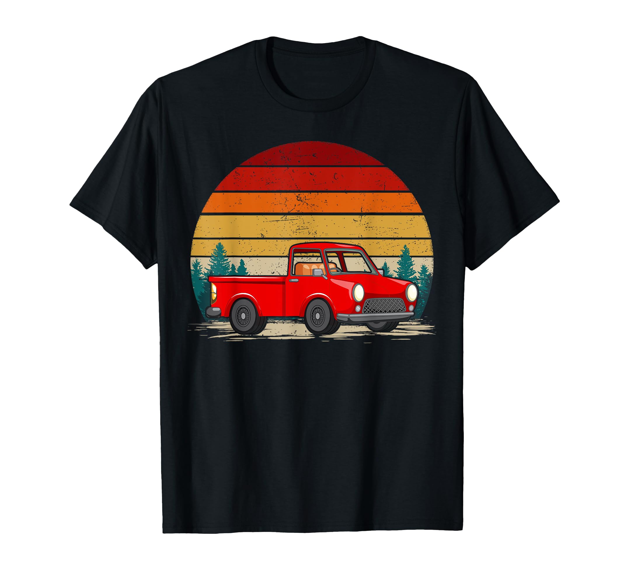 Red Truck Distressed Red Truck T-Shirt - Streetwear Style for Adults - T-Shirt, Sweatshirt, Hoodie