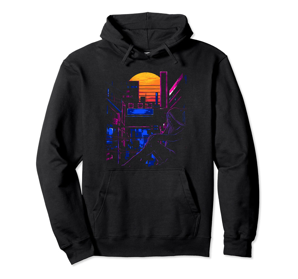 Aesthetic Japanese Anime Vaporwave Hoodie - Minimalist Print Unisex - T-Shirt, Sweatshirt, Hoodie