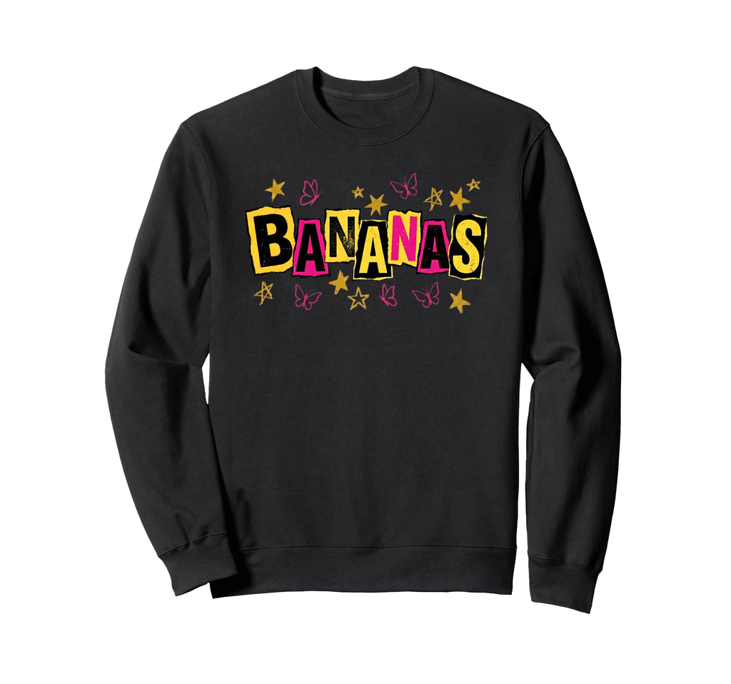 Bananas Ransom Note Y2K Grunge Sweatshirt - Fun Novelty Design Unisex - T-Shirt, Sweatshirt, Hoodie