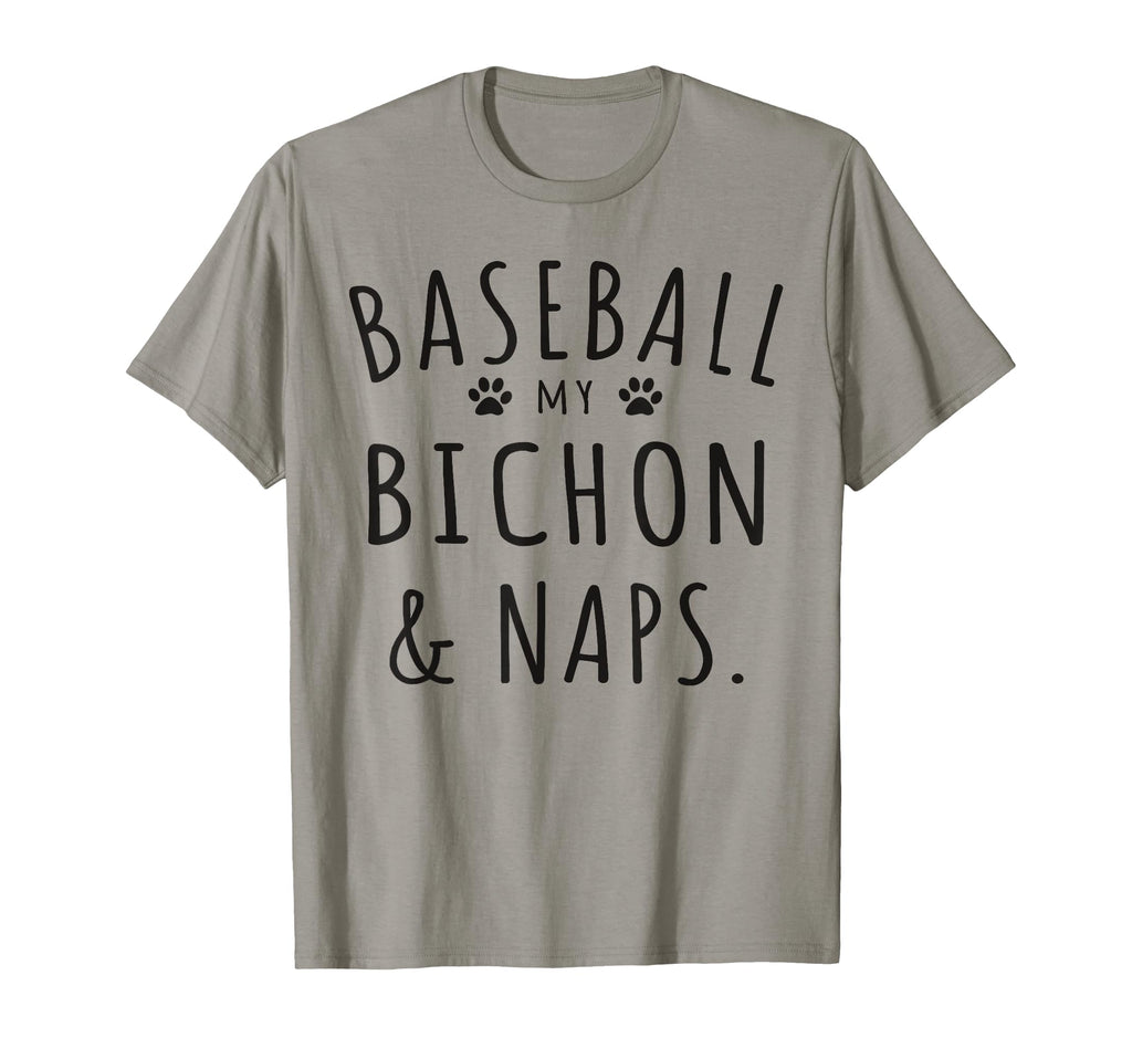 Baseball My Bichon Naps Funny Bichon T-Shirt - Streetwear Style Unisex - T-Shirt, Sweatshirt, Hoodie