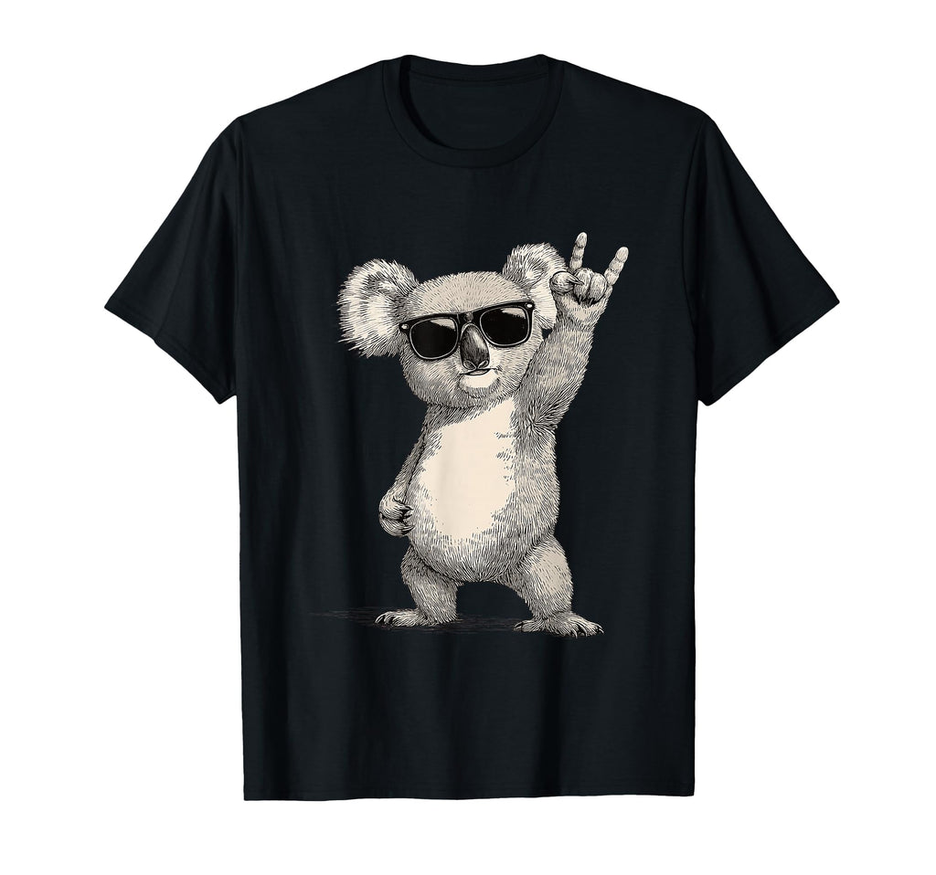 Koala Rock Sunglasses T-Shirt - Unique Graphic Men Women - T-Shirt, Sweatshirt, Hoodie