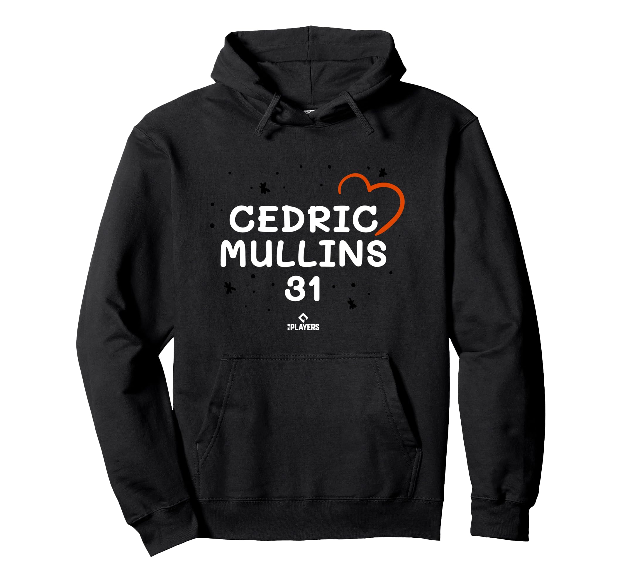 Cedric Mullins Heart Valentines Day Hoodie - Trendy Graphic Unisex - T-Shirt, Sweatshirt, Hoodie