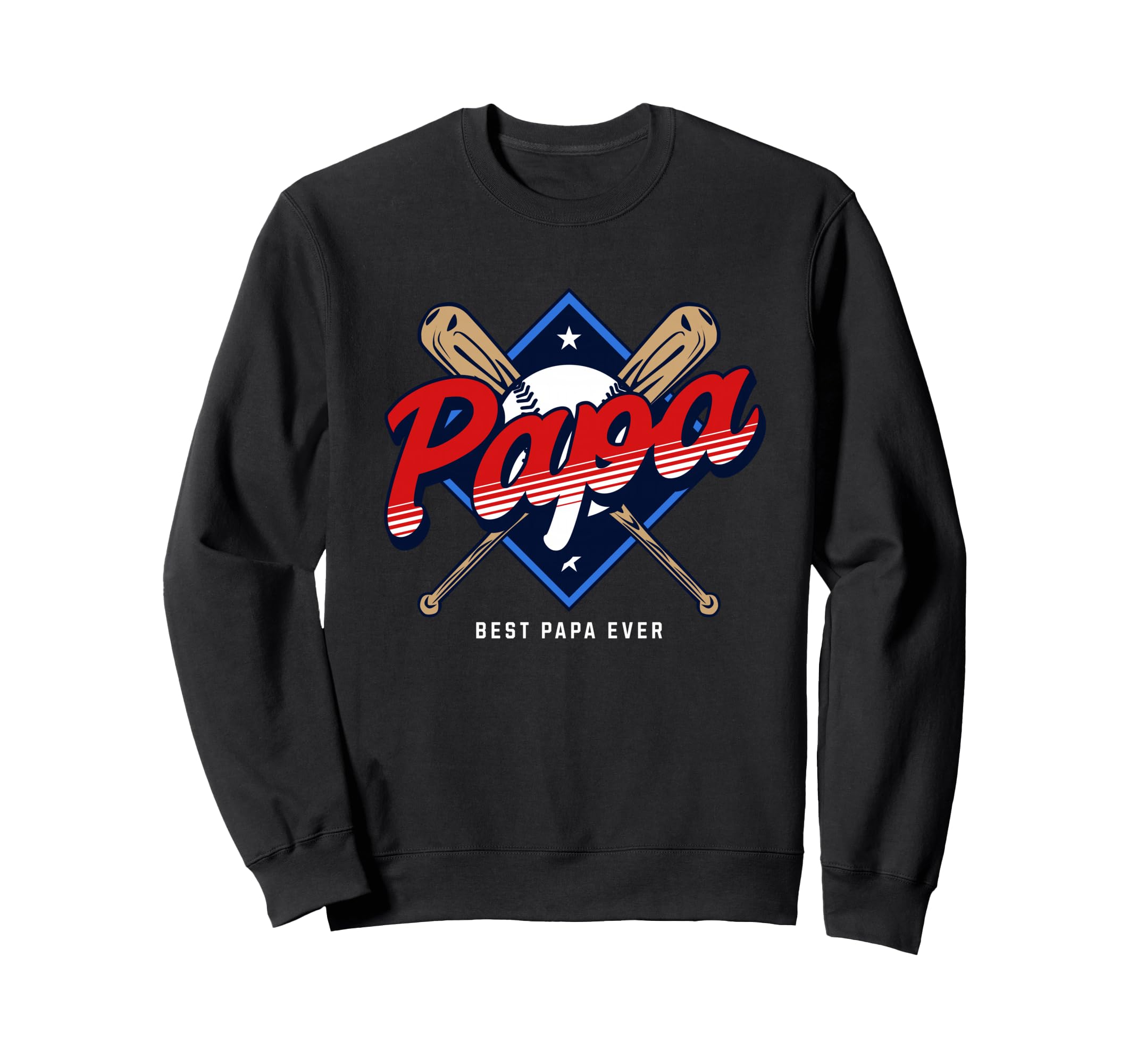 Baseball Papa Dad Grandpa Mens Sweatshirt - Aesthetic Graphic Men Women - T-Shirt, Sweatshirt, Hoodie