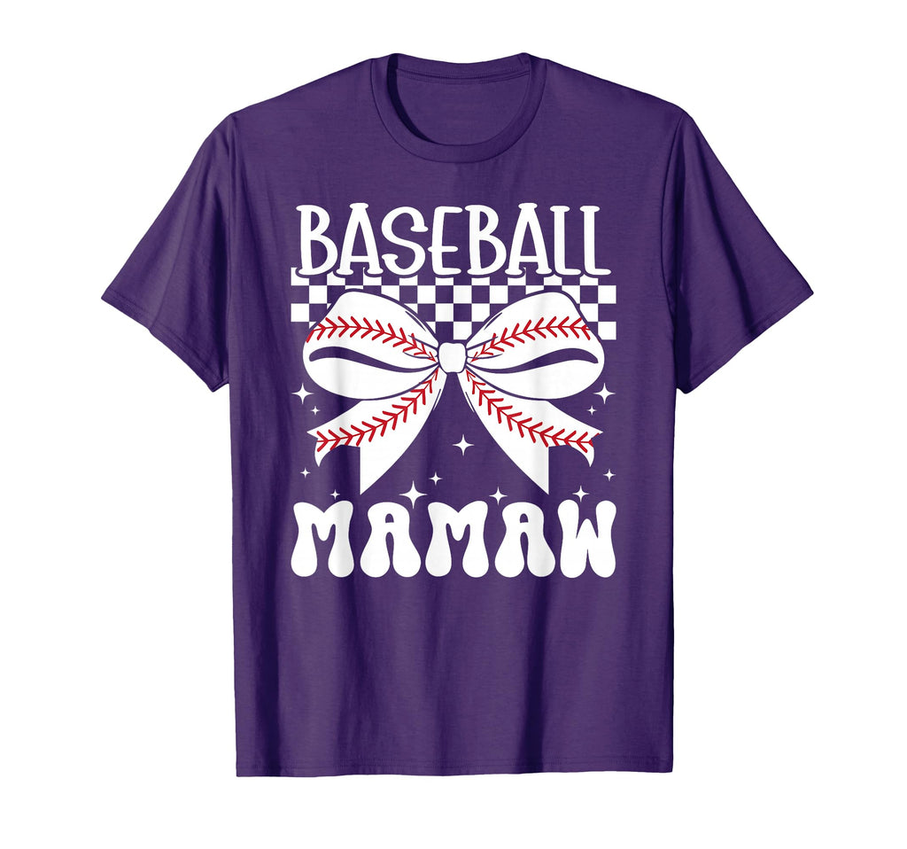 Baseball Mamaw Coquette Mamaw T-Shirt - Casual Everyday Wear Men Women - T-Shirt, Sweatshirt, Hoodie