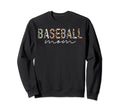 Baseball Mom Gifts Leopard Baseball Sweatshirt - Minimalist Print Unisex - T-Shirt, Sweatshirt, Hoodie