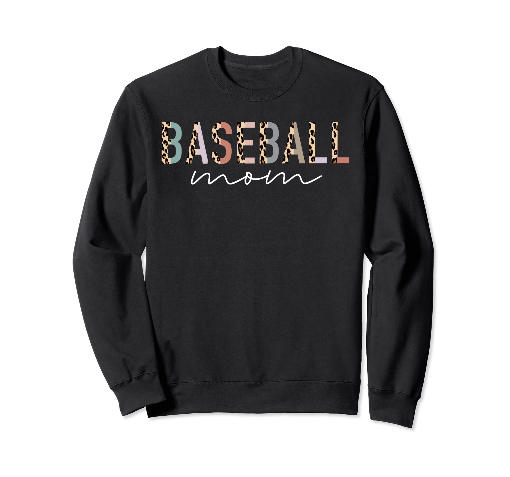 Baseball Mom Gifts Leopard Baseball Sweatshirt - Minimalist Print Unisex - T-Shirt, Sweatshirt, Hoodie