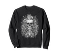 Skull Cat Skeleton Kitty Sweatshirt - Casual Everyday Wear Men Women - T-Shirt, Sweatshirt, Hoodie