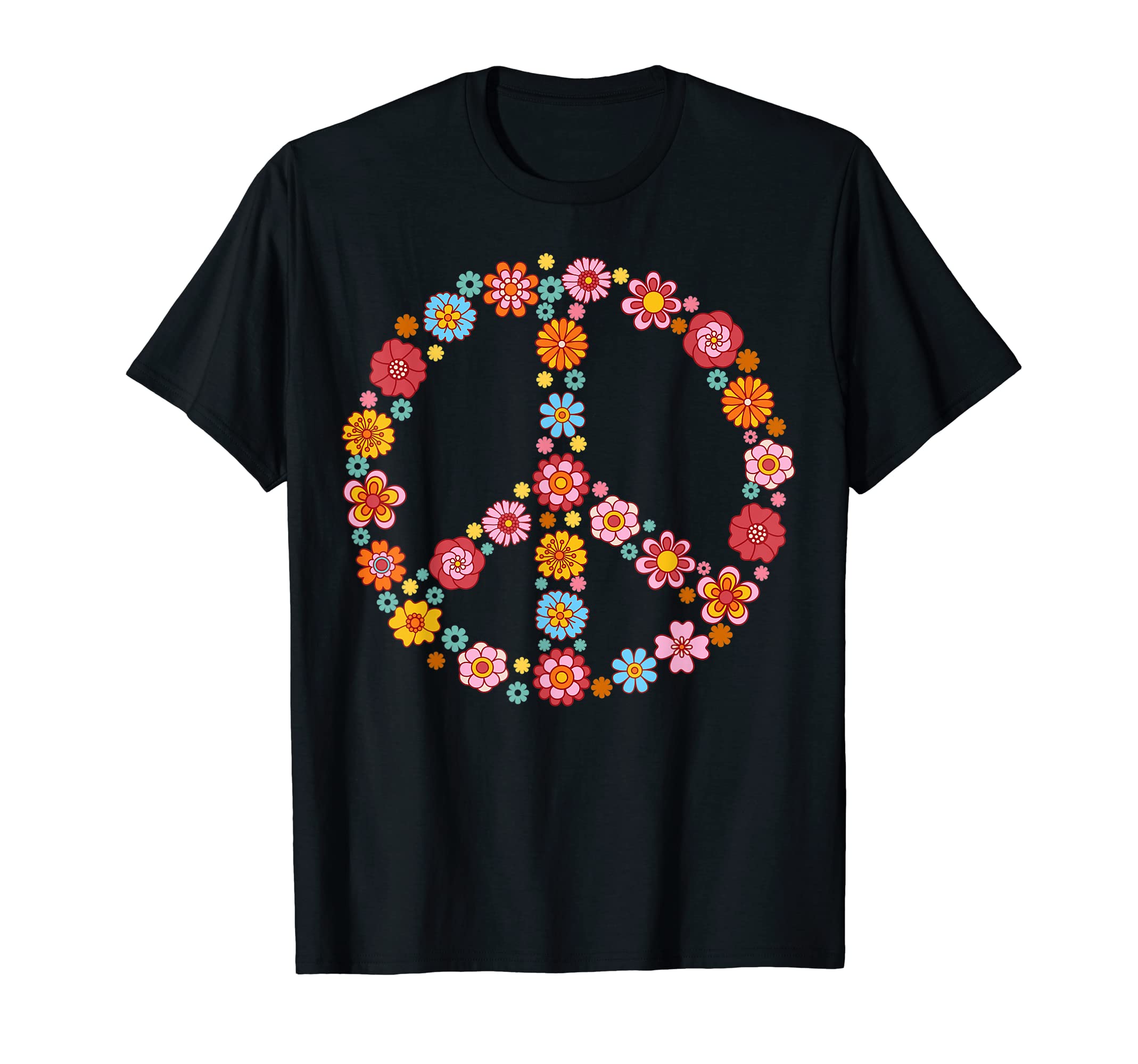 Peace Sign Love 60S 70S Tie Dye Hippie T-Shirt - Novelty Apparel Men Women - T-Shirt, Sweatshirt, Hoodie