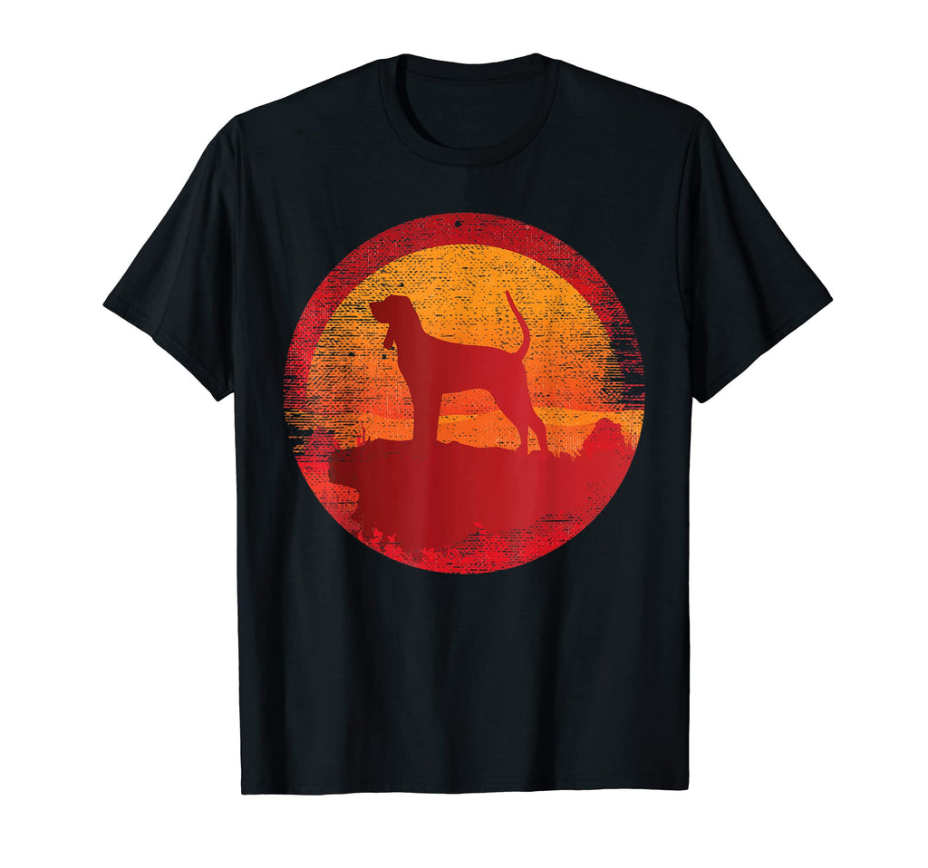 Coonhound Black And Tan Sunset T-Shirt - Trendy Graphic for Adults - T-Shirt, Sweatshirt, Hoodie