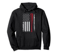 American Flag Baseball Flag Dad Mom Hoodie - Fun Novelty Design Men Women - T-Shirt, Sweatshirt, Hoodie