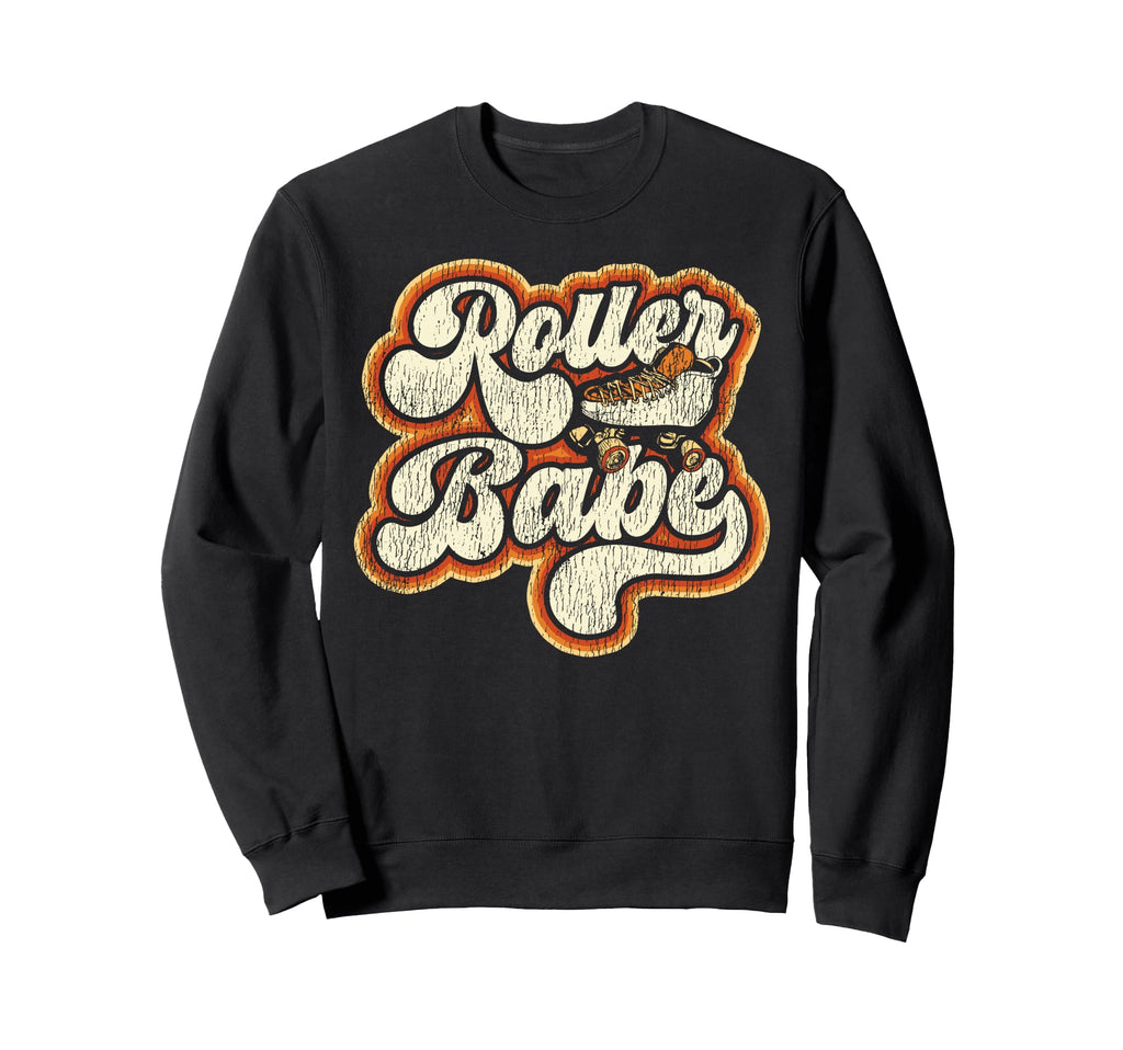 Roller Skating Skate 1970S Roller Babe Sweatshirt - Graphic Print Unisex - T-Shirt, Sweatshirt, Hoodie