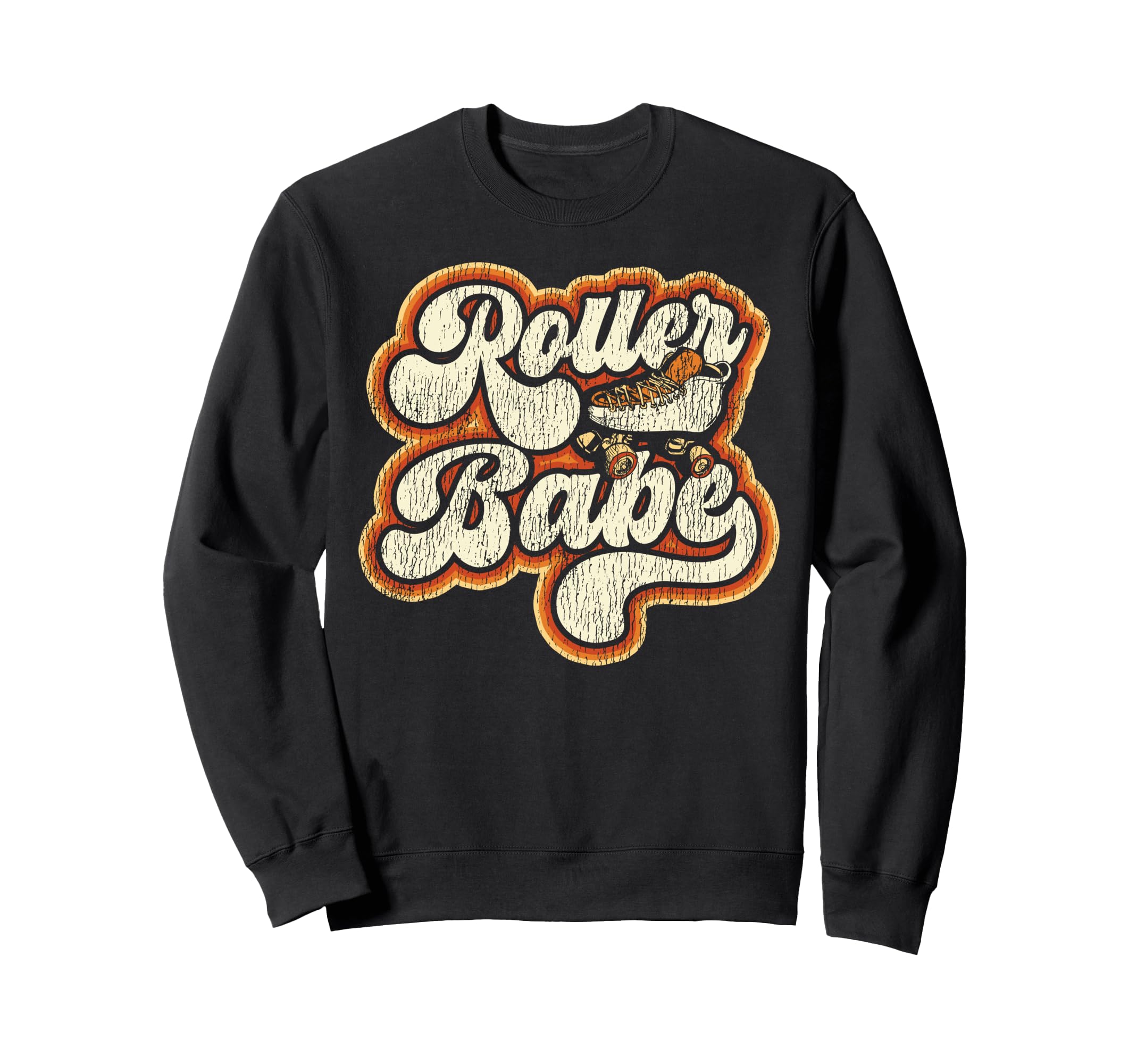 Roller Skating Skate 1970S Roller Babe Sweatshirt - Graphic Print Unisex - T-Shirt, Sweatshirt, Hoodie