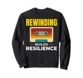 Cassette Tape 80S Rewind Building Sweatshirt - Trendy Graphic for Adults - T-Shirt, Sweatshirt, Hoodie
