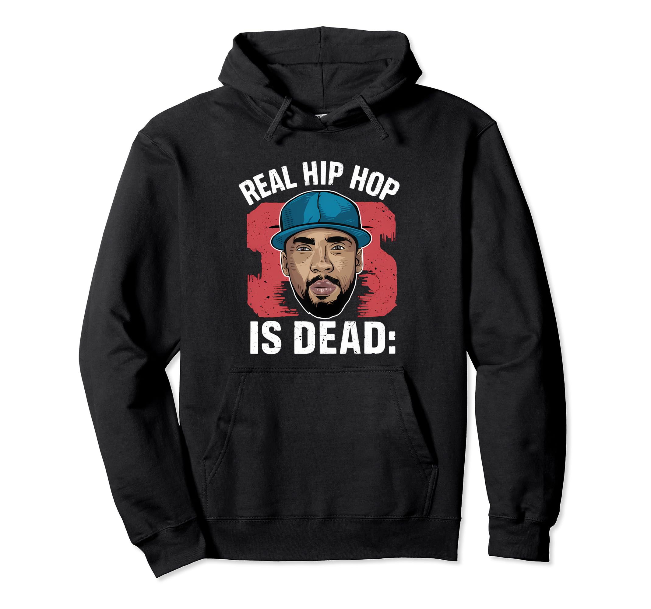 Real Hip Hop Is Dead Og Old School Hoodie - Novelty Apparel for Adults - T-Shirt, Sweatshirt, Hoodie