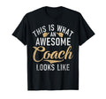 This Is What Awesome Coach Looks T-Shirt - Aesthetic Graphic for Adults - T-Shirt, Sweatshirt, Hoodie