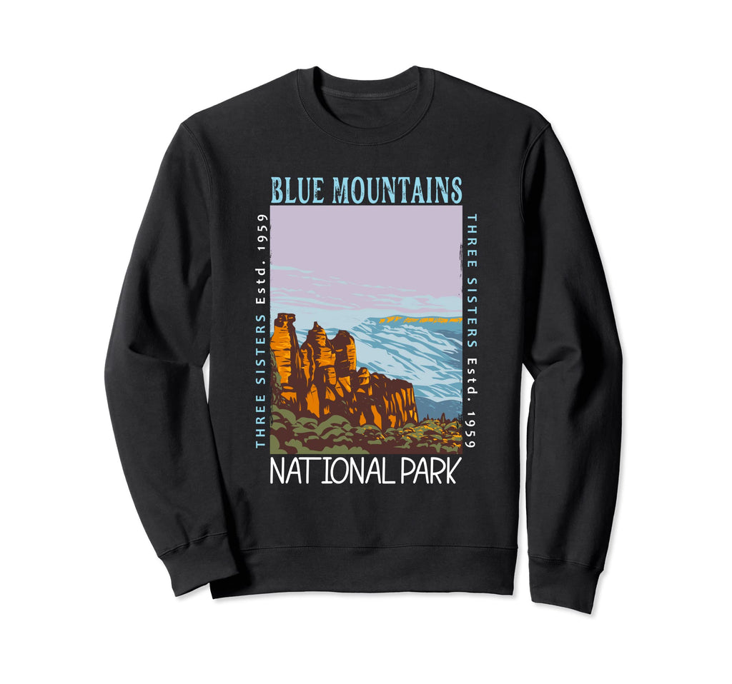 Blue Mountains National Park Australia Sweatshirt - Trendy Graphic Unisex - T-Shirt, Sweatshirt, Hoodie