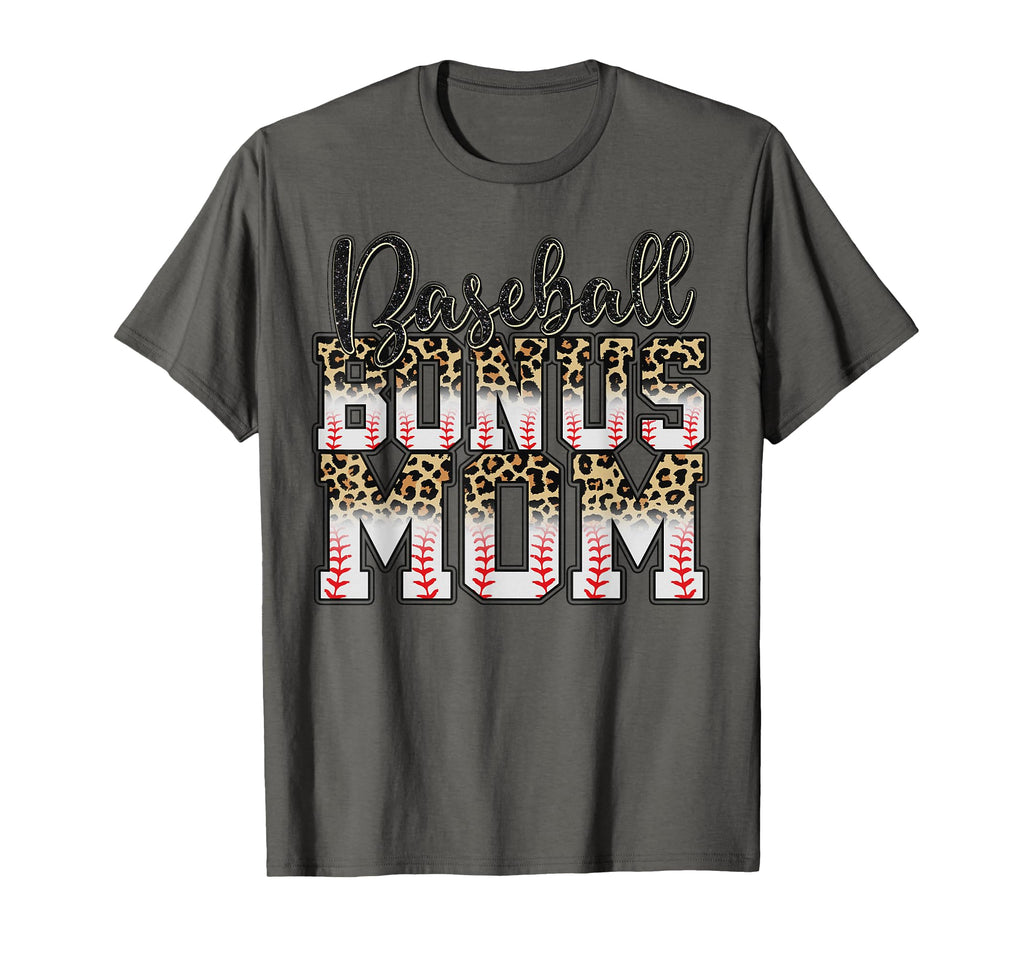 Leopard Baseball Bonus Mom T-Shirt - Casual Everyday Wear for Adults - T-Shirt, Sweatshirt, Hoodie