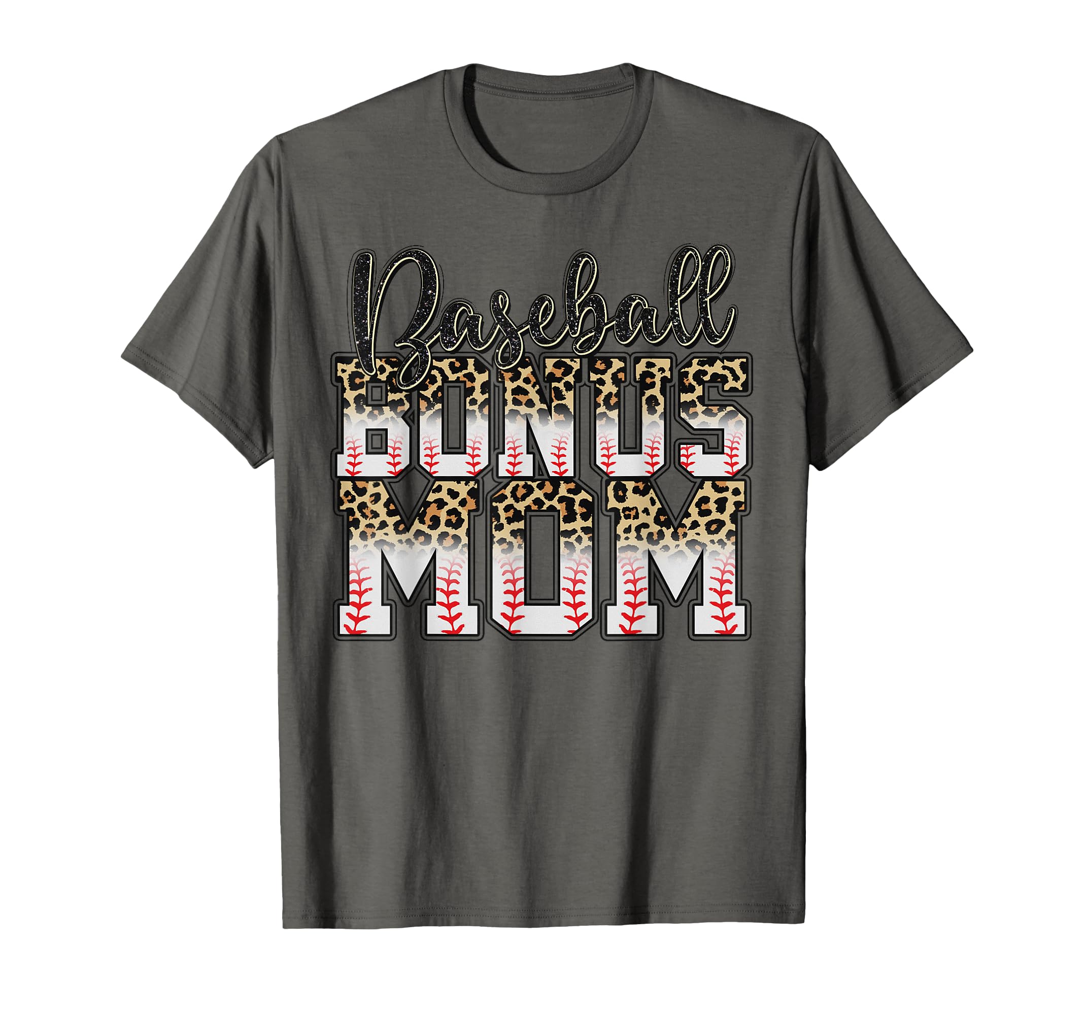 Leopard Baseball Bonus Mom T-Shirt - Casual Everyday Wear for Adults - T-Shirt, Sweatshirt, Hoodie