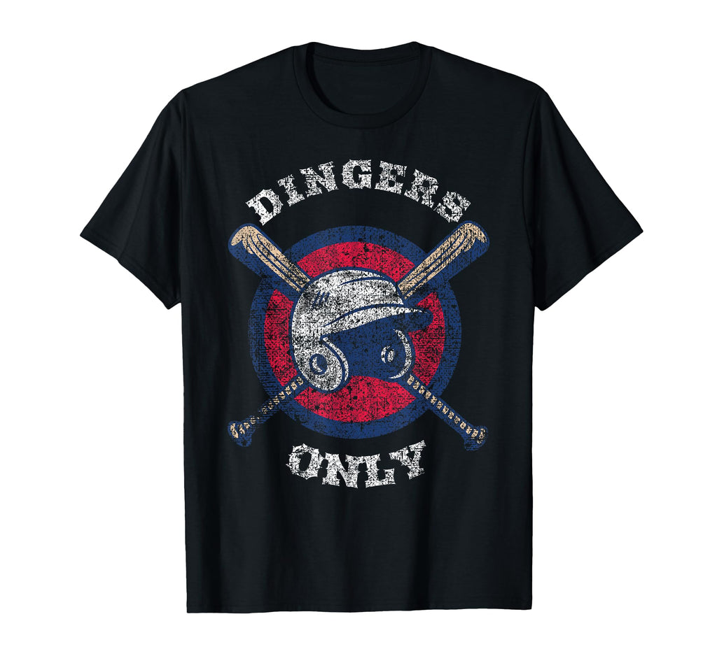 Dingers Only Baseball T-Shirt - Fun Novelty Design Unisex - T-Shirt, Sweatshirt, Hoodie