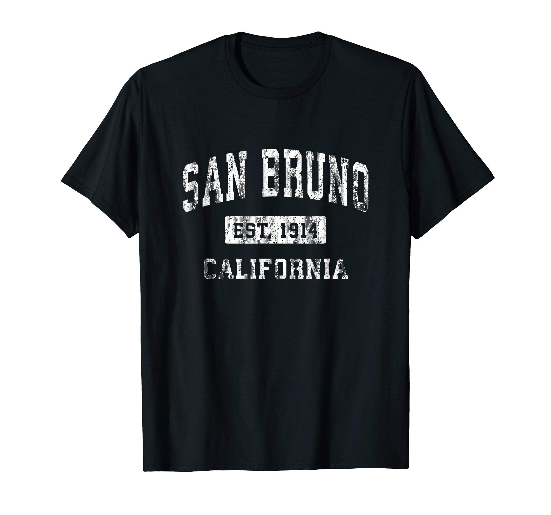 San Bruno California Ca Established T-Shirt - Novelty Apparel for Adults - T-Shirt, Sweatshirt, Hoodie