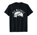 Milwaukee Wisconsin Skyline T-Shirt - Minimalist Print Men Women - T-Shirt, Sweatshirt, Hoodie