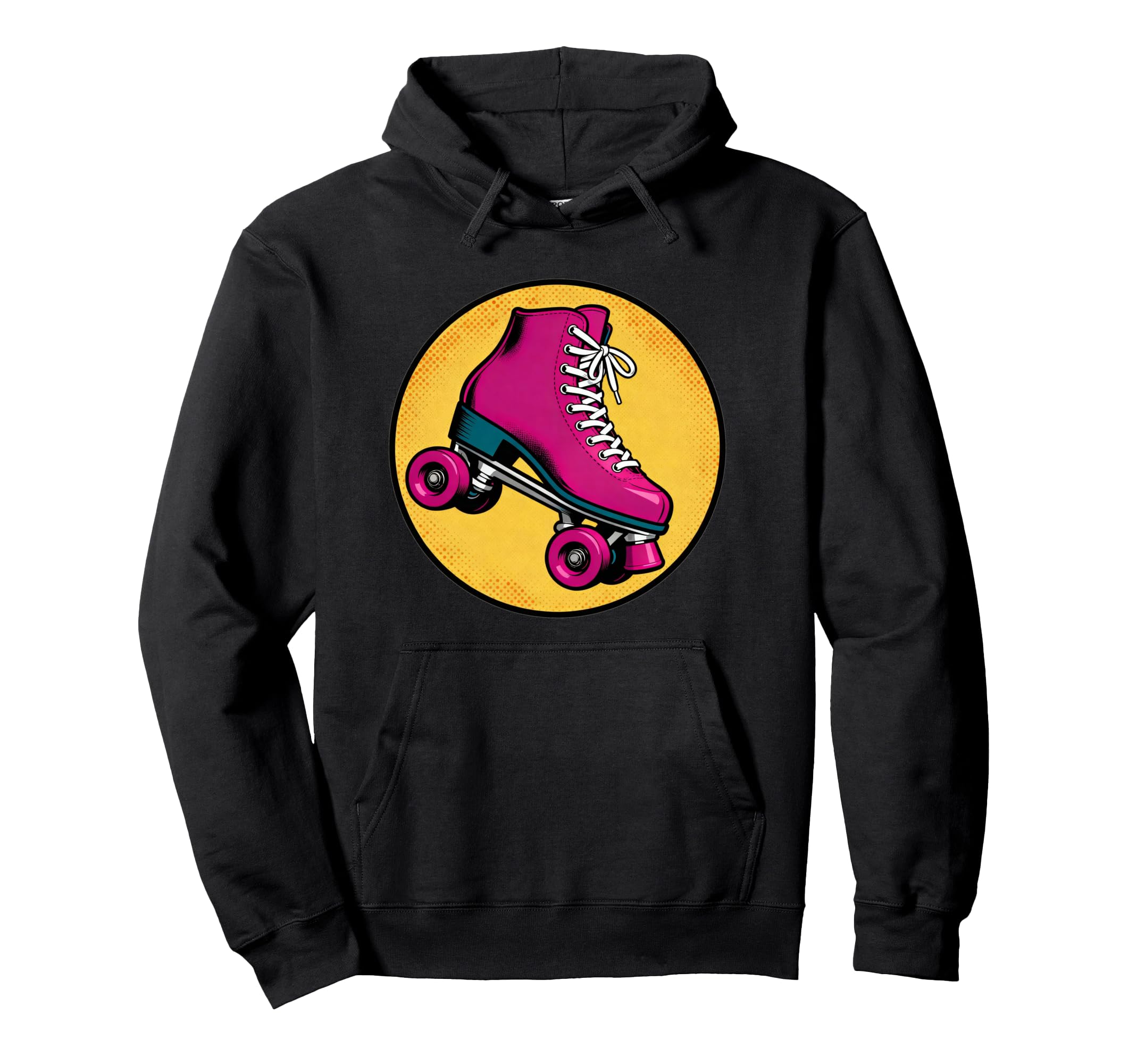 Roller Skates 80S Pop Art Hoodie - Aesthetic Graphic for Adults - T-Shirt, Sweatshirt, Hoodie