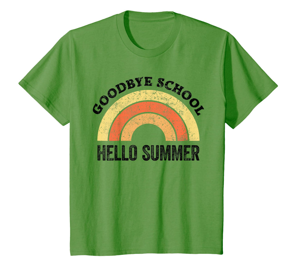 Goodbye School Teacher Rainbow Welcome T-Shirt - Trendy Graphic Unisex - T-Shirt, Sweatshirt, Hoodie