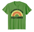 Goodbye School Teacher Rainbow Welcome T-Shirt - Trendy Graphic Unisex - T-Shirt, Sweatshirt, Hoodie