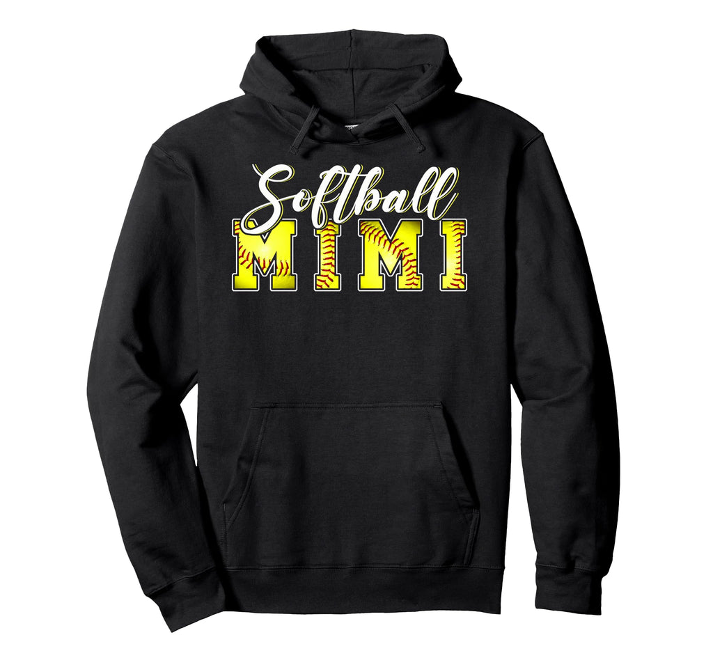 Softball Baseball Blessed Mimi Funny Hoodie - Unique Graphic Unisex - T-Shirt, Sweatshirt, Hoodie