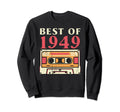 Best 1949 Cassette Tape 80 Years Old Sweatshirt - Custom Art Print Unisex - T-Shirt, Sweatshirt, Hoodie