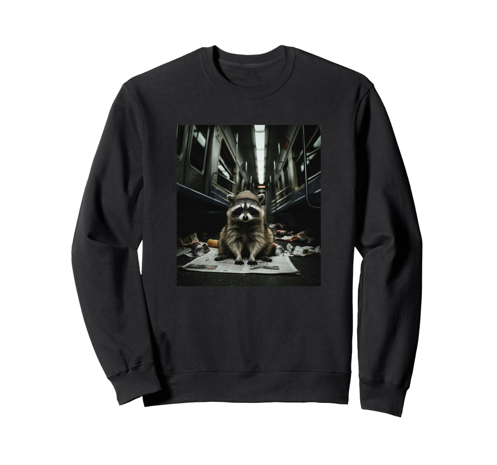 Funny Subway Bandit Raccoon Meme Sweatshirt - Unique Graphic Men Women - T-Shirt, Sweatshirt, Hoodie