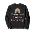 Turks And Caicos Trip Boho Rainbow Sweatshirt - Trendy Graphic Men Women - T-Shirt, Sweatshirt, Hoodie