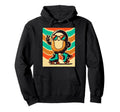 Anthropomorphic Musubi 70S Groovy Hoodie - Fun Novelty Design for Adults - T-Shirt, Sweatshirt, Hoodie