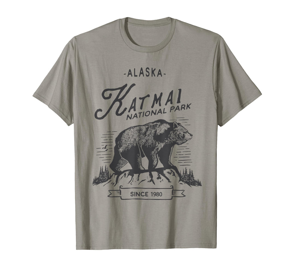 Katmai National Park Bear Alaska T-Shirt - Trendy Graphic Unisex - T-Shirt, Sweatshirt, Hoodie