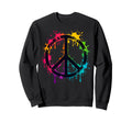 60S 70S Flower Power Groovy Love Sweatshirt - Minimalist Print Unisex - T-Shirt, Sweatshirt, Hoodie