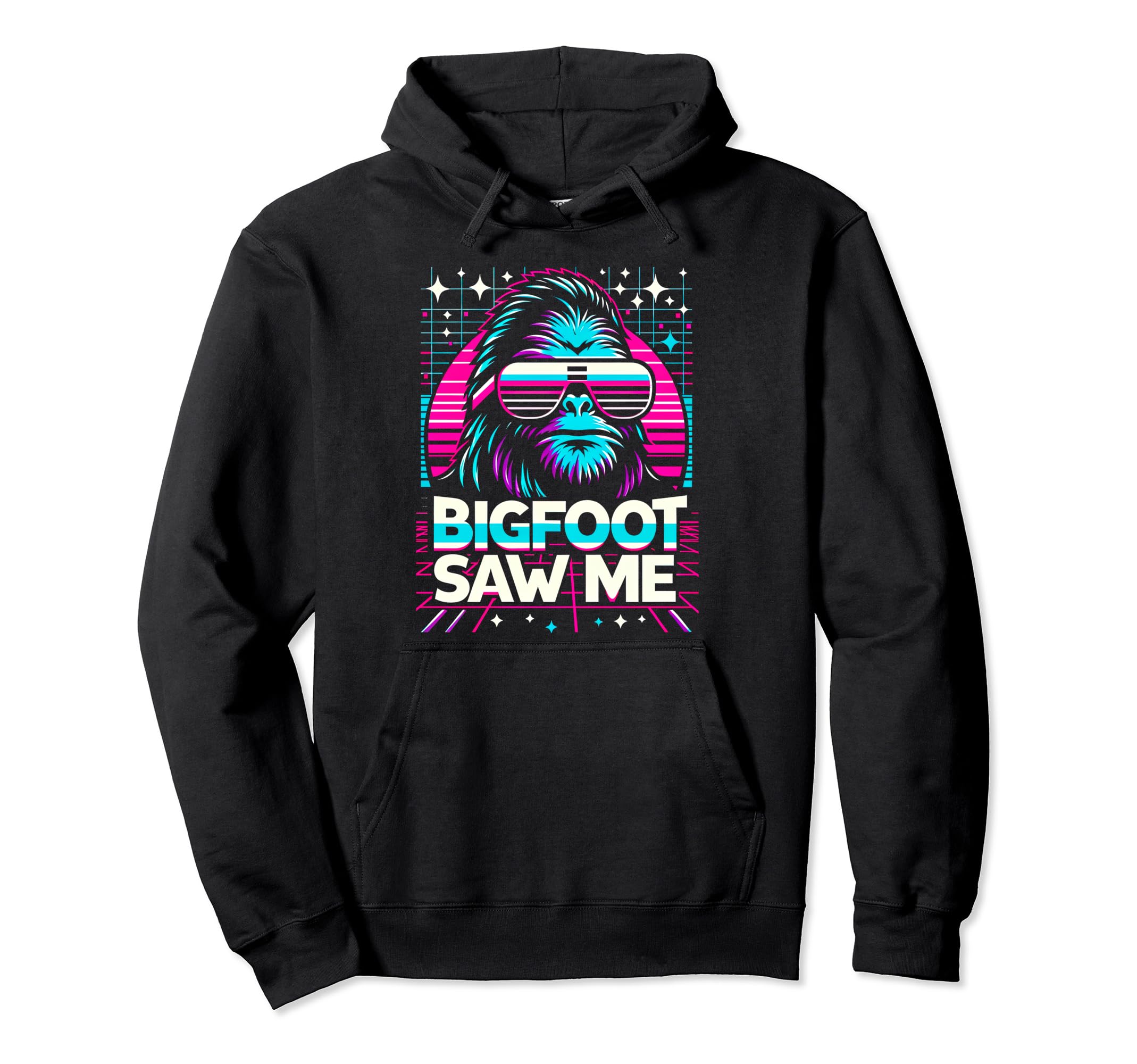 Bigfoot Saw Me But Nobody Believes Him Hoodie - Graphic Print Unisex - T-Shirt, Sweatshirt, Hoodie