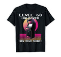 Level 60 Unlocked Gamer 60Th Birthday T-Shirt - Streetwear Style Unisex - T-Shirt, Sweatshirt, Hoodie