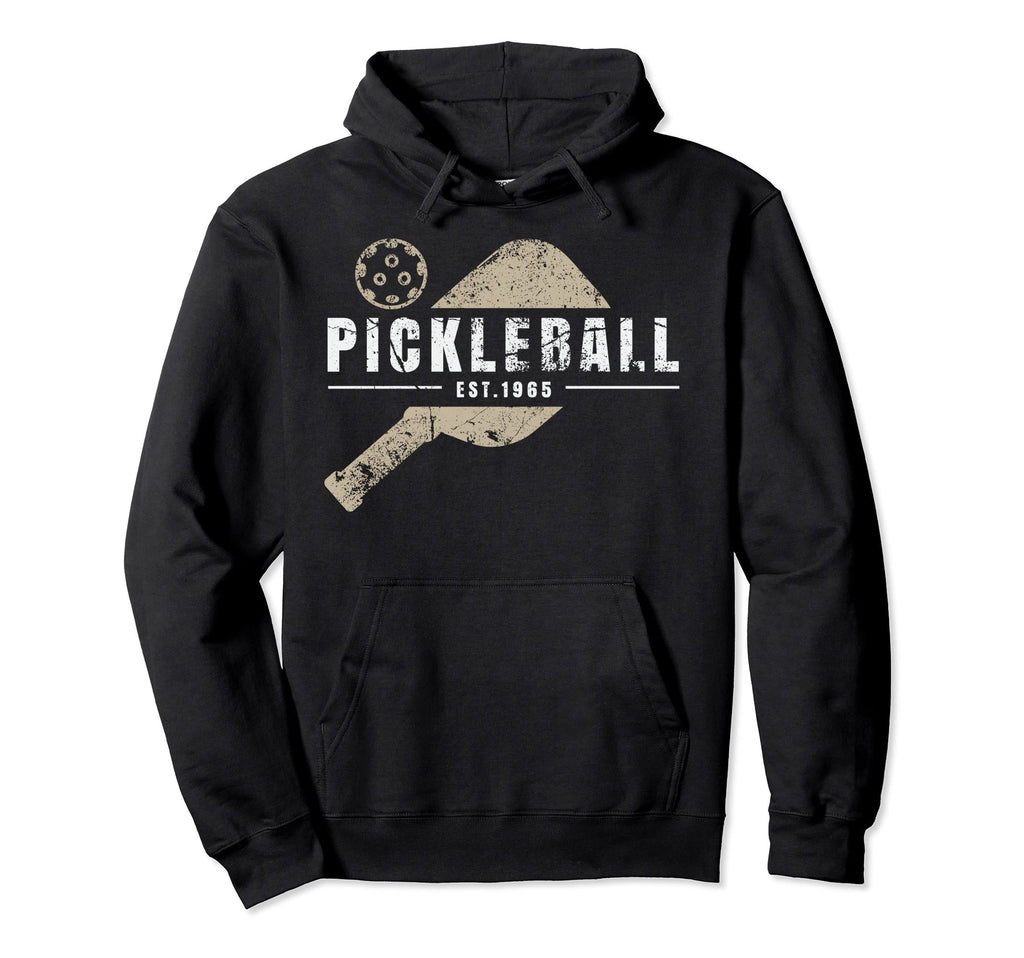 Pickleball Est Distressed Hoodie - Streetwear Style Unisex - T-Shirt, Sweatshirt, Hoodie