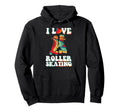 Roller Skating Skate 1970S Hoodie - Minimalist Print for Adults - T-Shirt, Sweatshirt, Hoodie