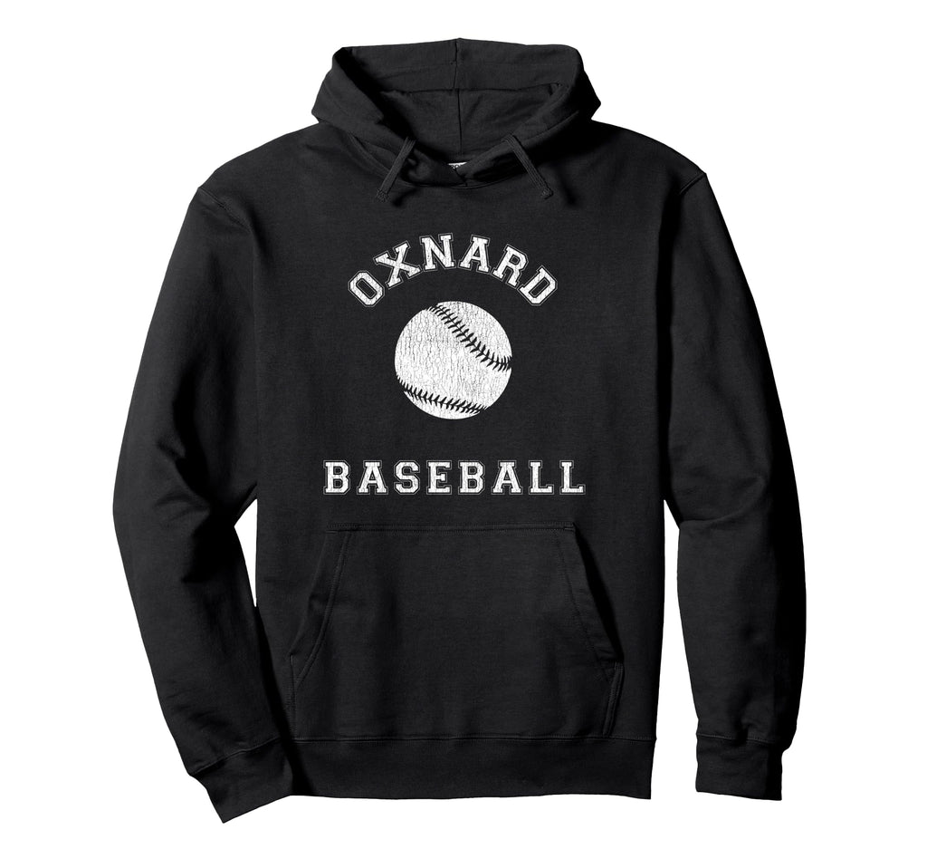 Oxnard Baseball Distressed Hoodie - Fun Novelty Design Unisex - T-Shirt, Sweatshirt, Hoodie