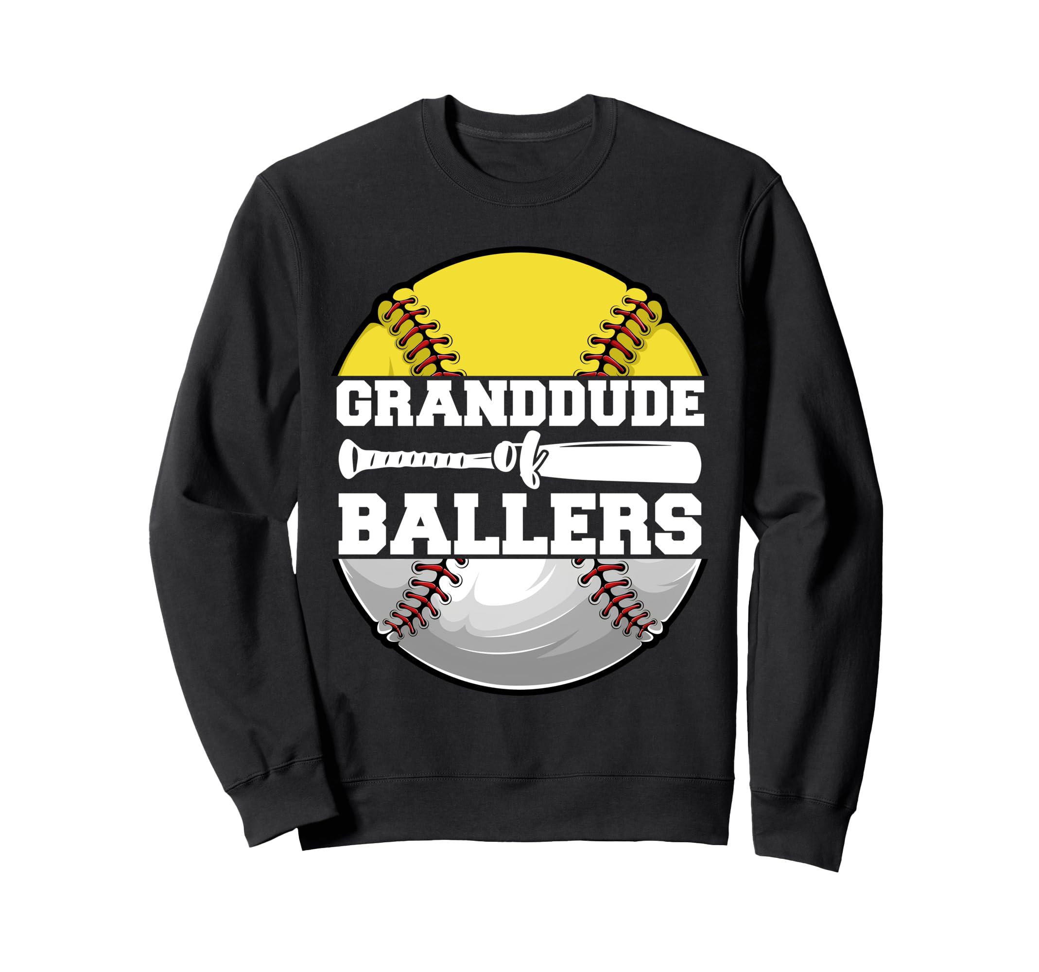 Granddude Ballers Funny Softball Sweatshirt - Aesthetic Graphic Unisex - T-Shirt, Sweatshirt, Hoodie