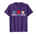 Peace Love Matzo Funny Passover T-Shirt - Minimalist Print for Adults - T-Shirt, Sweatshirt, Hoodie