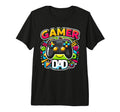 Gamer Dad Game Controller Gaming T-Shirt - Minimalist Print Men Women - T-Shirt, Sweatshirt, Hoodie