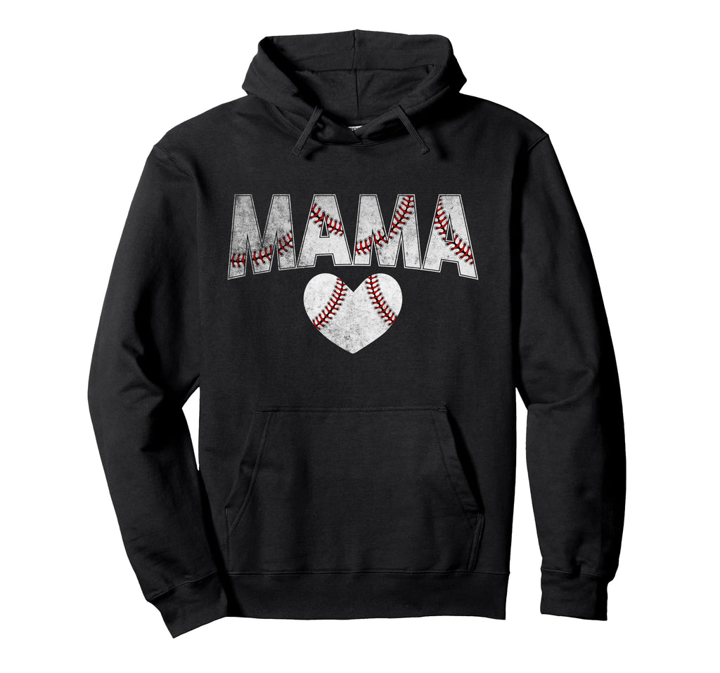 Baseball Mom Mothers Day Baseball Mama Hoodie - Unique Graphic Unisex - T-Shirt, Sweatshirt, Hoodie